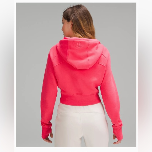 NWT Lululemon Scuba Full-Zip Cropped Hoodie in Lip Gloss - Picture 2 of 2